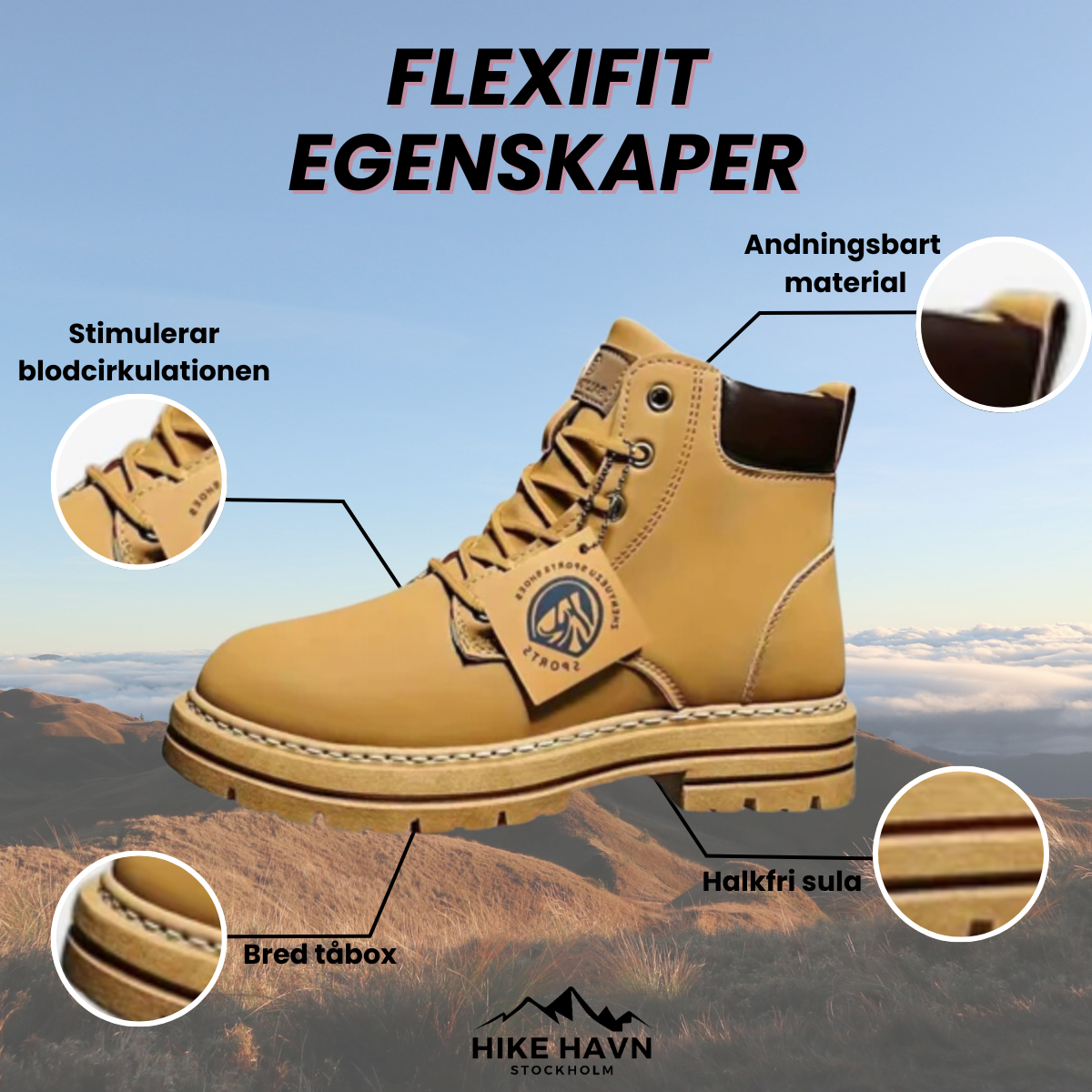 FlexiFit - Smärtlindrande vintervandringskängor